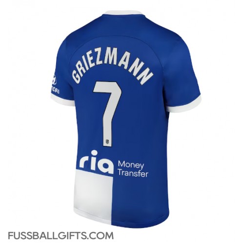 Atletico Madrid Antoine Griezmann #7 Fußballbekleidung Auswärtstrikot 2023-24 Kurzarm